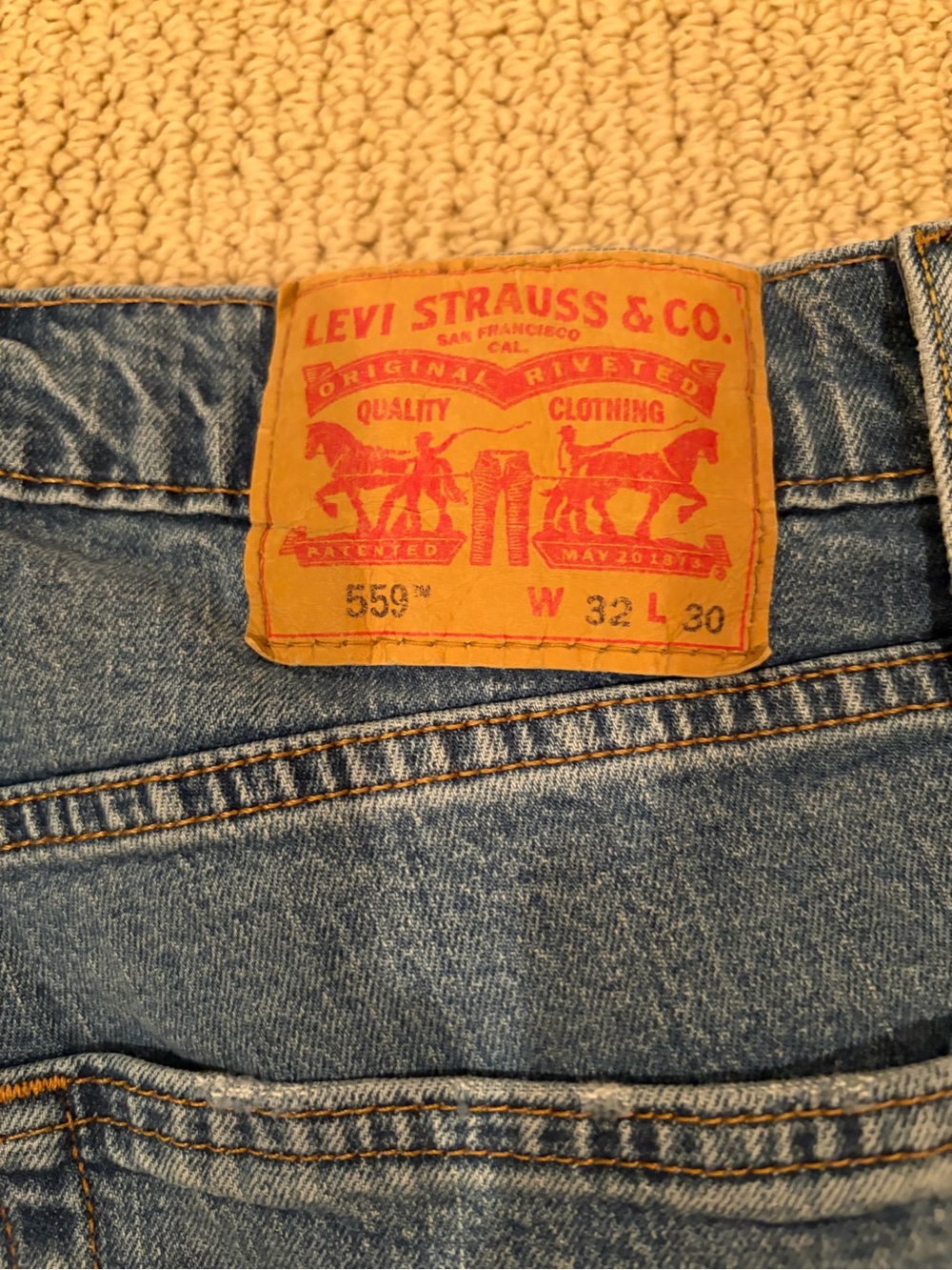 Levi's 559 Relaxed Straight Jeans size 32X30